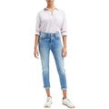 7 For All Mankind Josefina with Destroy in Fig Leaf