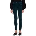 Womens 7 For All Mankind High-Waisted Skinny in Velvet Pine