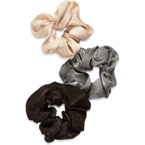  8 Other Reasons Assorted 3-Pack Rizzo Scrunchies_BLACK/ NUDE/ PEWTER