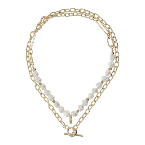  8 Other Reasons Pearl & Chain Layered Necklace