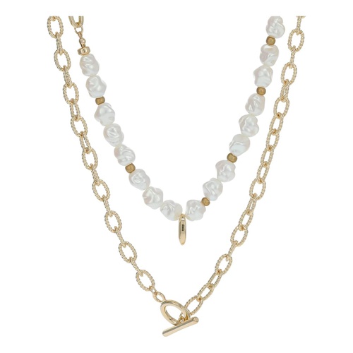  8 Other Reasons Pearl & Chain Layered Necklace