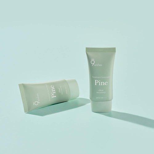  [9wishes] Pine Treatment Sunscreen 1.7 Fl. Oz, e50ml, SPF50+ PA++++