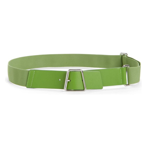  Akris Trapezoid Buckle Belt_PURE GREEN