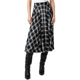 Akris punto Plaid Pleated Midi Skirt_098-BLACK-CREAM