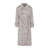 CLASSIC TRENCH COAT FAUX SNAKESKIN