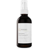 AMAKI SKINCARE Amaki Deep Cleansing Oil & Makeup Remover with Squalane (Citrus Blend) - Organic Gifts for Women