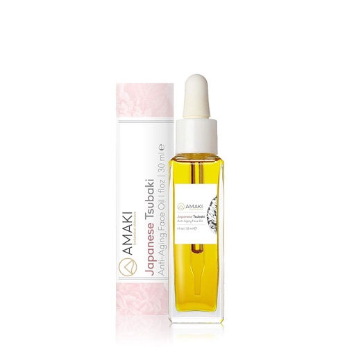  AMAKI SKINCARE Japanese Tsubaki Anti Aging Face Oil (30 ML) - Organic Gifts for Women