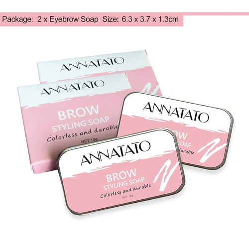  ANNATATO Eyebrow Soap Kit, Brows Styling Soap,4D Brows Gel Long Lasting Eyebrow Setting Gel Waterproof Eyebrow Tint Makeup Balm Pomade Cosmetics