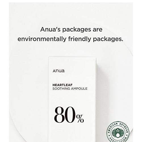  Anua Heartleaf 80% Soothing Ampoule 30ml / 1.01 fl.oz. I non-greasy, face skin calm serum hydrating panthenol B5 calming treatment essence