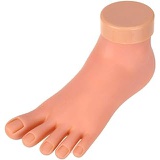 AORAEM Practice Fake Foot Flexible Movable Soft Silicone Fake Foot Tool for Nail Art Training Display