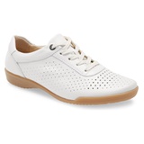 ara Alexis Lace-Up Flat_WHITE LEATHER