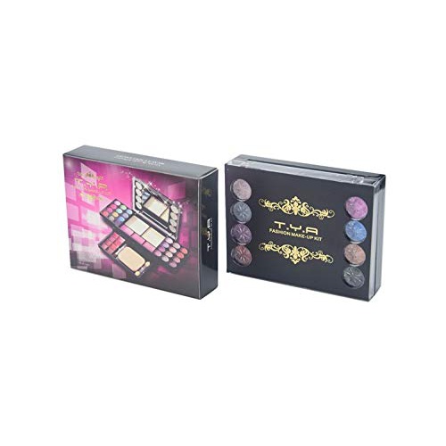  ASPCOK Eyeshadow Palette Makeup Palette 33 Bright Colors Matter and Shimmer Lip Gloss Blush Brushes Cosmetic Makeup Eyeshadow Highly Pigmented Palette