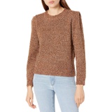 ASTR the Label Womens Caroline Mock Neck Relaxed Fit Sweater