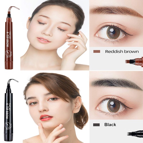  AWCCXMYM 2PCS(Black) Eyebrow Tattoo Pen - Microblading Eyebrow Pencil - Easily Draw Natural Eyebrows