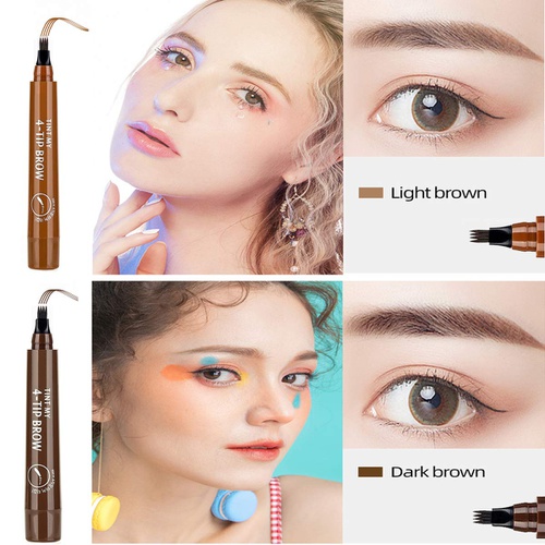  AWCCXMYM 2PCS(Black) Eyebrow Tattoo Pen - Microblading Eyebrow Pencil - Easily Draw Natural Eyebrows