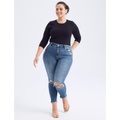 Abercrombie & Fitch Curve Love High-Rise Super Skinny Ankle Jeans