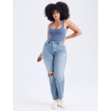 Abercrombie & Fitch Curve Love High Rise Dad Jeans