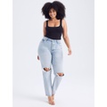 Abercrombie & Fitch Curve Love High Rise Dad Jeans