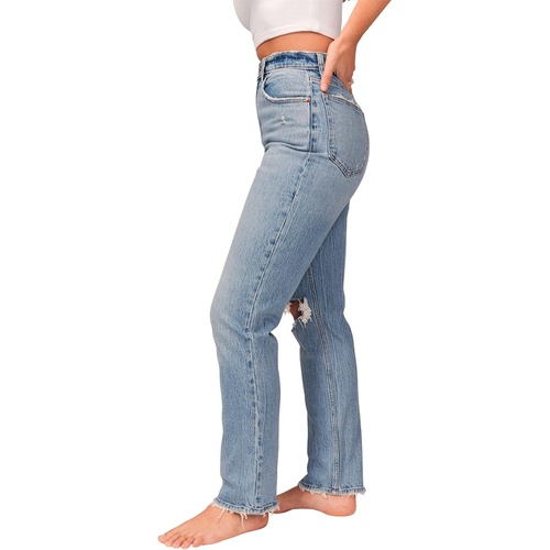  Abercrombie & Fitch Curve Love 90s Ultra High-Rise Straight Jeans