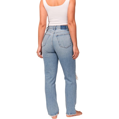  Abercrombie & Fitch Curve Love 90s Ultra High-Rise Straight Jeans