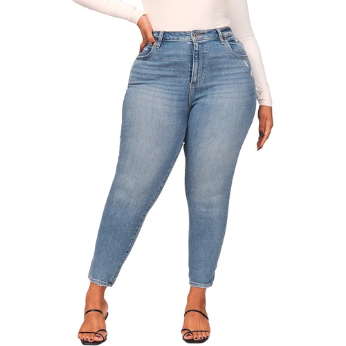  Abercrombie & Fitch Curve Love High-Rise Super Skinny Ankle Jeans