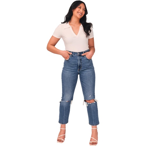  Abercrombie & Fitch Ultra High-Rise Ankle Straight Jeans