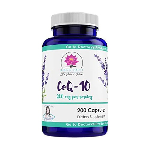  Abundant Life Wellness CoQ10 - Ubiquinone - 200 mg per Serving - 200 Veg Caps - Excellent Value - Brain Supplement, Supports Energy, Heart Supplement by Dr. Valerie Nelson
