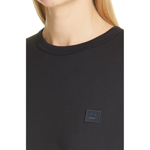 아크네 스튜디오 Acne Studios Eisen Face Patch Organic Cotton T-Shirt_BLACK