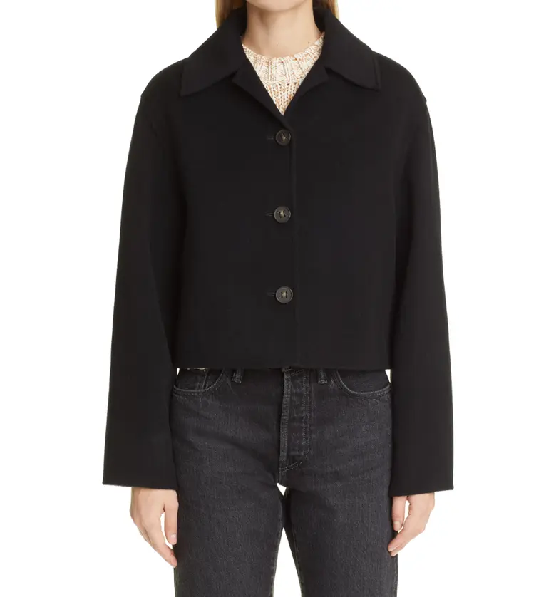 아크네 스튜디오 Acne Studios Otavia Double Face Wool Crop Jacket_BLACK