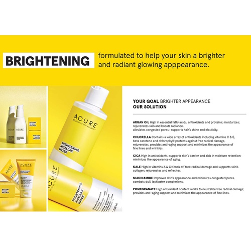  ACURE Brightening Vitamin C Superfine Mist | 100% Vegan | For A Brighter Appearance | Banana Extract & Camellia | All Skin Types | 2 Fl Oz