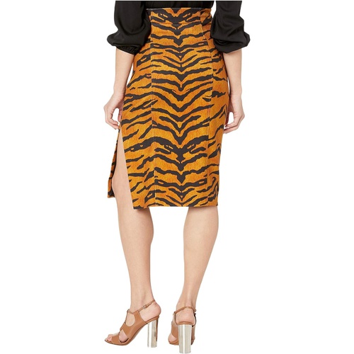  Adam Lippes Printed Stretch Viscose Pencil Skirt