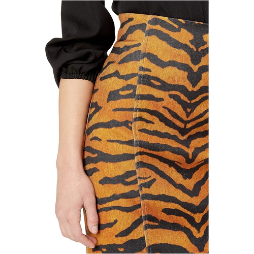  Adam Lippes Printed Stretch Viscose Pencil Skirt