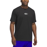 Adidas Mens Pick Up Game Graphic Crewneck T Shirt
