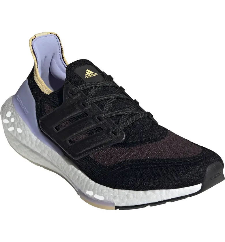 adidas UltraBoost 21 Running Shoe_BLACK/ BLACK/ VIOLET TONE