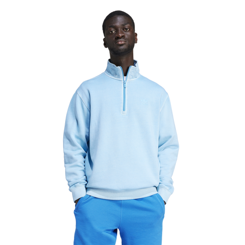 아디다스 adidas Originals Trefoil Essentials+ Lifestyle Dye Half-Zip Crew