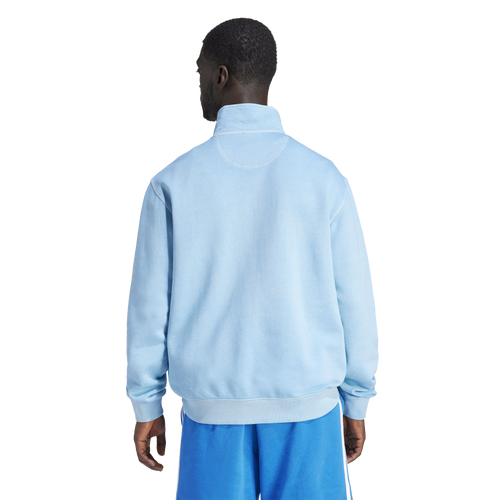 아디다스 adidas Originals Trefoil Essentials+ Lifestyle Dye Half-Zip Crew