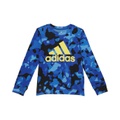 adidas Kids Core-Camo All Over Print Long Sleeve Tee (Toddleru002FLittle Kids)