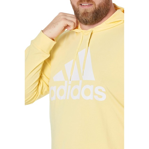아디다스 adidas Big & Tall Big Logo Single Jersey Pullover Hoodie