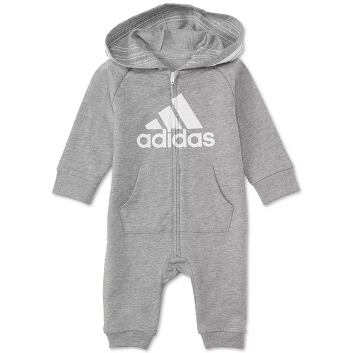 아디다스 Baby Boys or Baby Girls Logo Full Zip Hooded Coverall