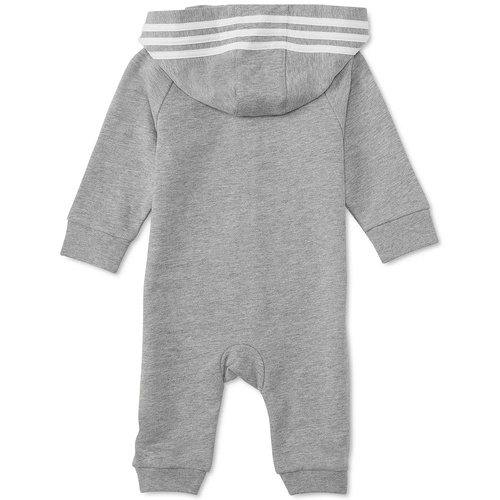 아디다스 Baby Boys or Baby Girls Logo Full Zip Hooded Coverall
