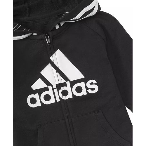 아디다스 Baby Boys or Baby Girls Logo Full Zip Hooded Coverall