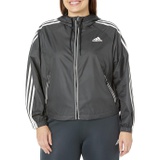 Womens adidas Outdoor Plus Size BSC 3-Stripes Wind Jacket