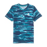 adidas Kids All Over Print Liquid Camo Short Sleeve Tee (Big Kids)