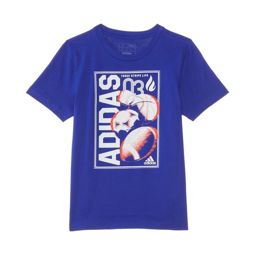 아디다스 adidas Kids SS Global Sport Tee(Big Kid)