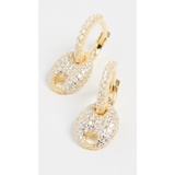 Adinas Jewels Mariner Drop Huggie Earrings