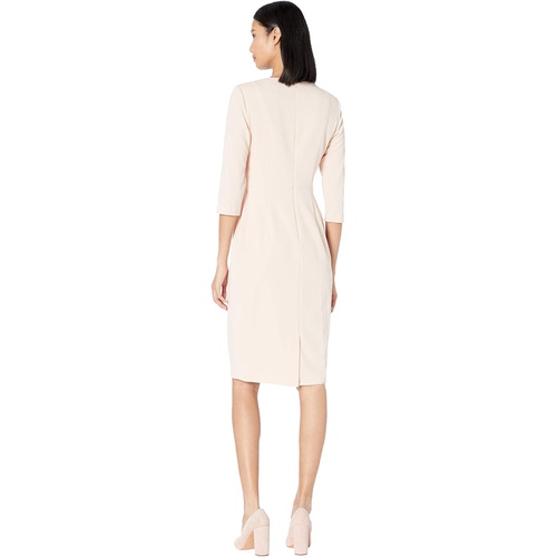  Adrianna Papell Knit Crepe Tie Waist Sheath Dress