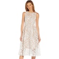 Adrianna Papell Sleeveless Fully Embroidered Midi Dress