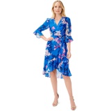 Adrianna Papell Printed Floral Chiffon Dress