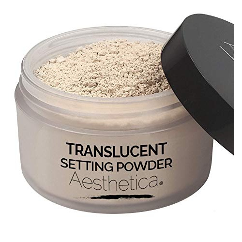  Aesthetica Translucent Setting Powder  Matte Finishing Makeup Loose Setting Powder  Flash Friendly Translucent Powder Foundation - Loose Face Powder Includes Velour Puff