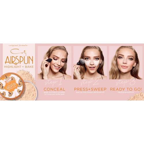  Coty Airspun Loose Face Powder, Translucent, Pack of 1